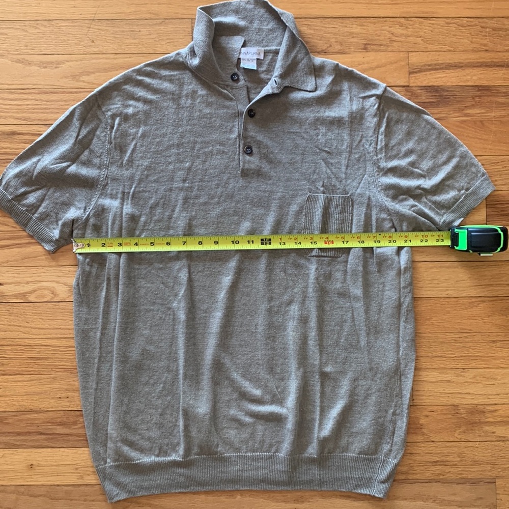Anna Purna Linen polo with pocket
